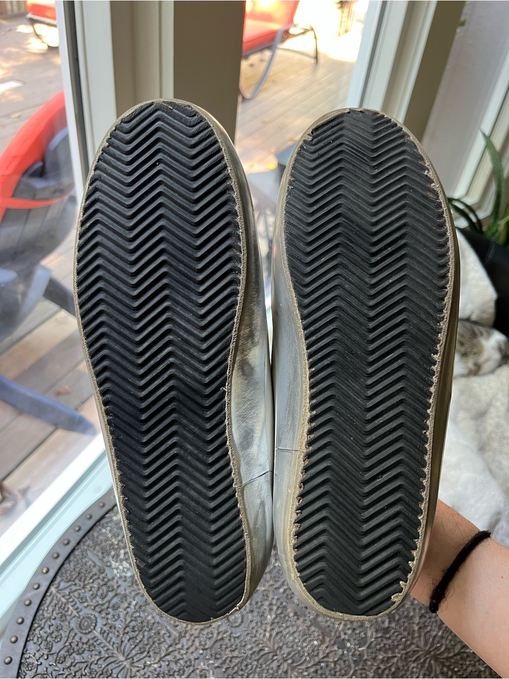 GOLDEN GOOSE OLD SCHOOL SUPERSTAR GLITTER SNEAKERS 42 10.5 - Picture 11 of 12